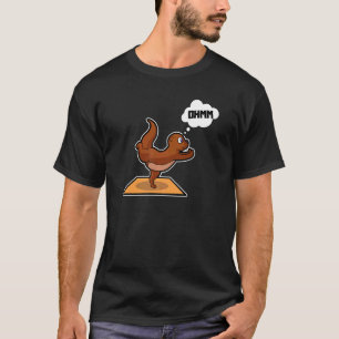 Fish Otter Yoga Poses Sport Gymnastics Ohm Heartbe T-Shirt