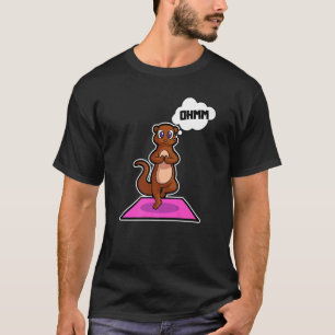 Fish Otter Yoga Poses Sport Gymnastics Ohm Heartbe T-Shirt