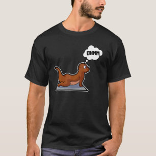 Fish Otter Yoga Poses Sport Gymnastics Ohm Heartbe T-Shirt