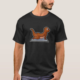 Fish Otter Yoga Poses Sport Gymnastics Ohm Heartbe T-Shirt