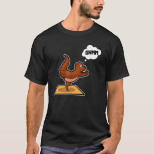 Fish Otter Yoga Poses Sport Gymnastics Ohm Heartbe T-Shirt
