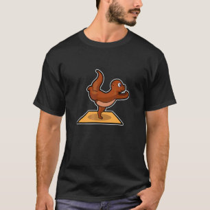 Fish Otter Yoga Poses Sport Gymnastics Ohm Heartbe T-Shirt
