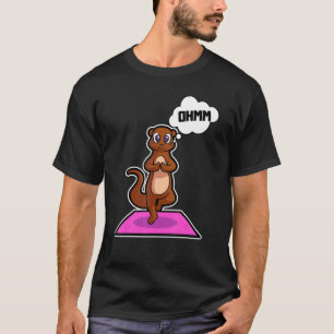 Fish Otter Yoga Poses Sport Gymnastics Ohm Heartbe T-Shirt