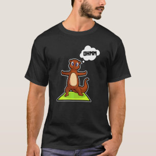 Fish Otter Yoga Poses Sport Gymnastics Ohm Heartbe T-Shirt