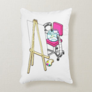 Fish Painter ("Water Colour") -  Decorative Cushion