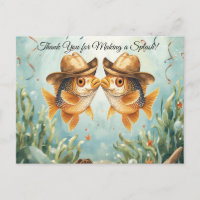Fish Party Texas themed THANK YOU