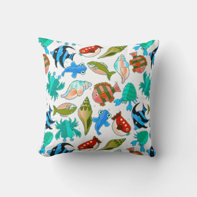 Fish Pattern Cushion (Front)