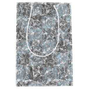 Fish pattern design with 2 tone colour 01 medium gift bag