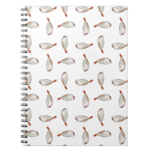 Fish pattern notebook