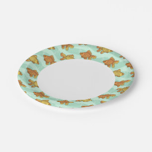 Fish-pattern Paper Plate