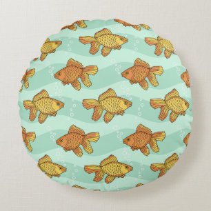 Fish-pattern Round Cushion