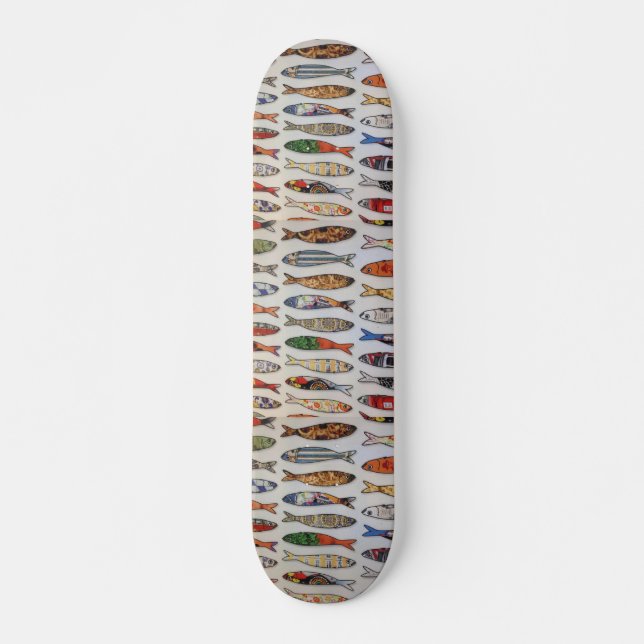 Fish Pattern Skateboard Deck (Front)