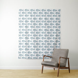 Fish Pattern tapestries