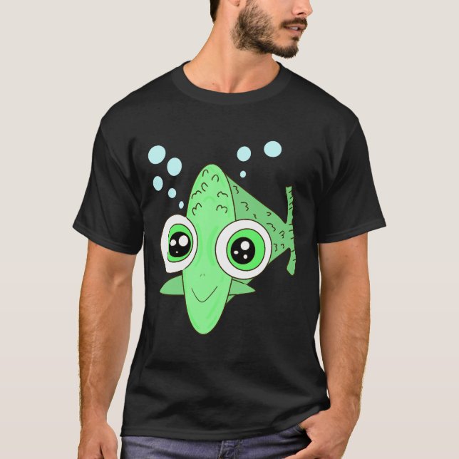 Fish Pisces Comic Styles Aquaristik T-Shirt (Front)