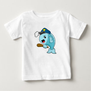 Fish Police officer Police hat Baby T-Shirt