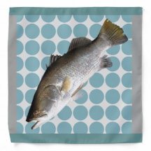 Fish polka dots green
