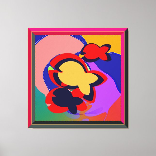 Fish Pond   Canvas Print (Front)