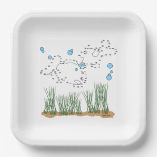 Fish Pond Connect The Dots Paper Plate