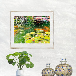 Fish Pond Garden in Puerto Vallarta  Poster