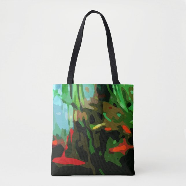 Fish Pond Tote Bag (Front)