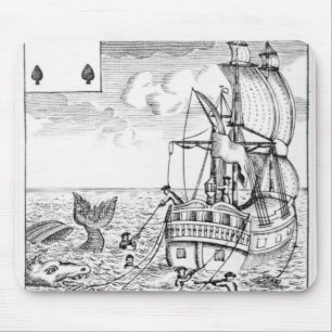 Fish Pool playing card Mouse Mat