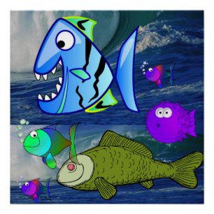 Fish Poster Beach House Posters