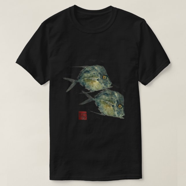 Fish Print Gyotaku Florida Lockdown T-shirt (Design Front)