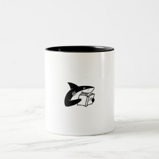 Fish Reader Two-Tone Coffee Mug