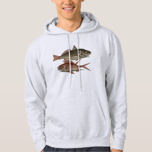 Fish Red Perch Fisherman Art Hoodie