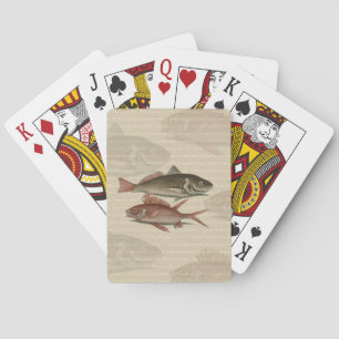 Fish Red Perch Fisherman Art Playing Cards
