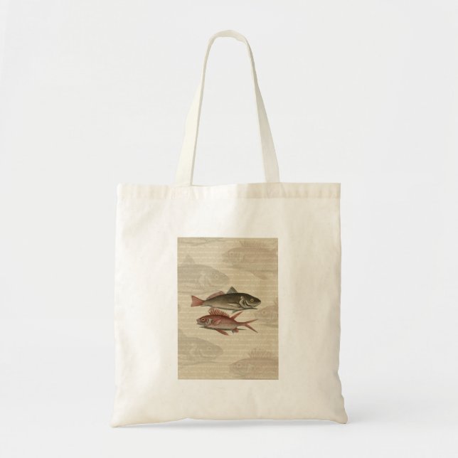 Fish Red Perch Fisherman Art Tote Bag (Front)