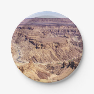 Fish River Canyon in South Namibia, Africa Paper Plate
