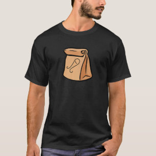 Fish Rocket Burgers Paper Bag Sack Family Show T-Shirt
