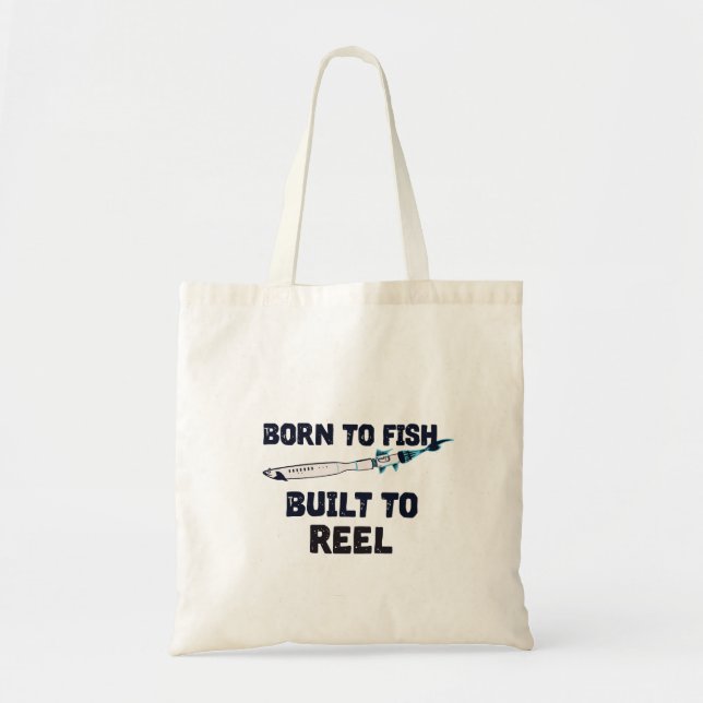 Fish-Rocket Graphic  Tote Bag (Front)
