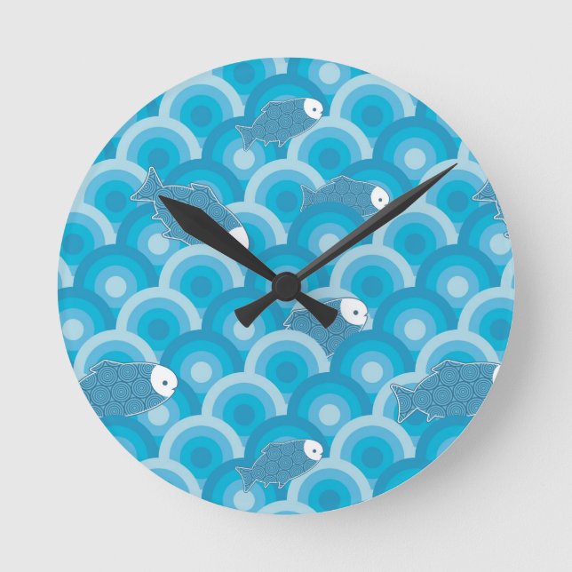 Fish Round Clock (Front)