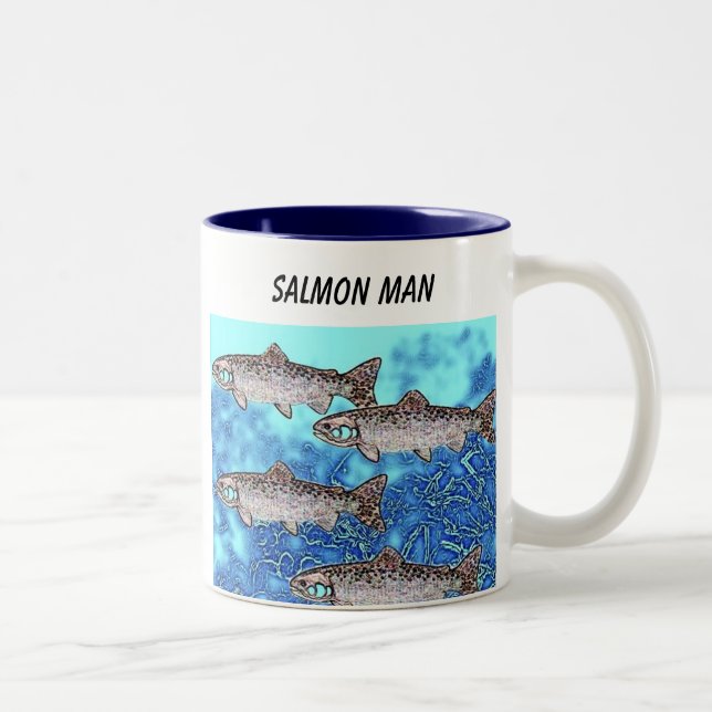Fish-Salmon Man Mug (Right)