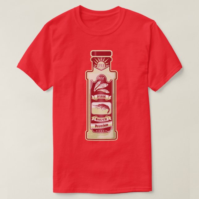 Fish Sauce Illustration T-Shirt (Design Front)