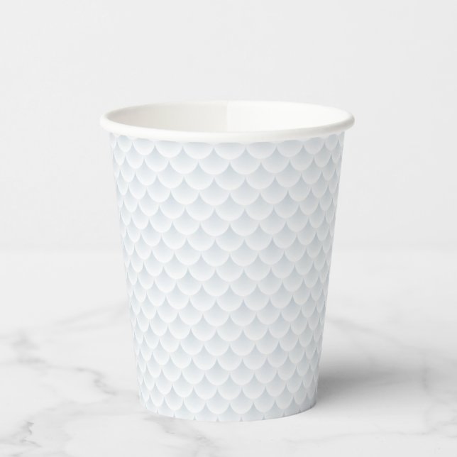 fish scale abstract vector background paper cups (Left)
