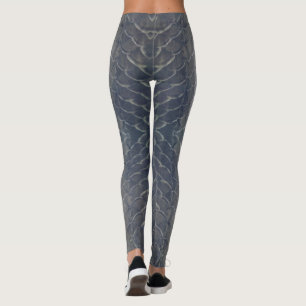fish scale art leggings