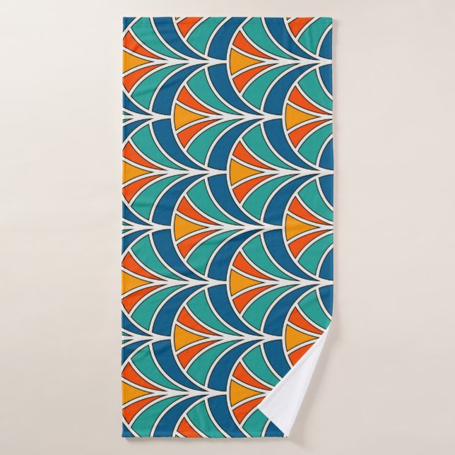 Fish Scale: Asian Traditional Bath Towel (Bath Towel)