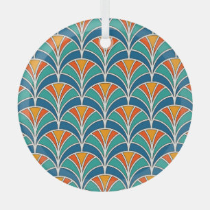 Fish Scale: Asian Traditional Glass Tree Decoration