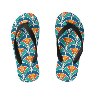 Fish Scale: Asian Traditional Kid's Flip Flops