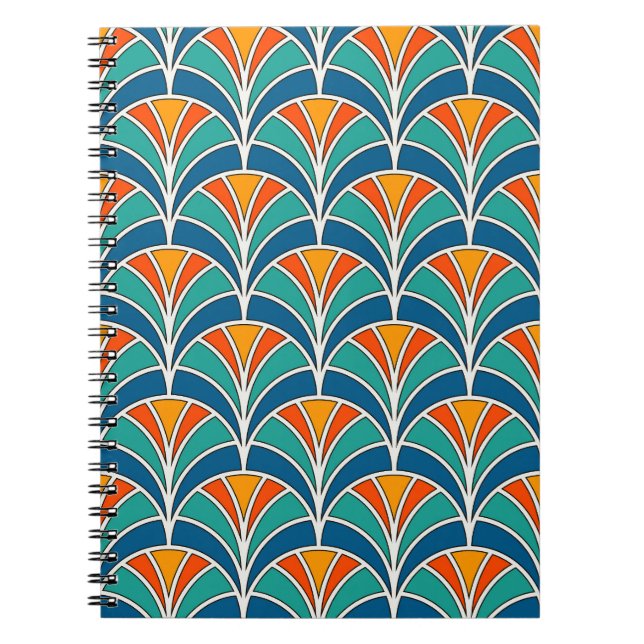 Fish Scale: Asian Traditional Notebook (Front)