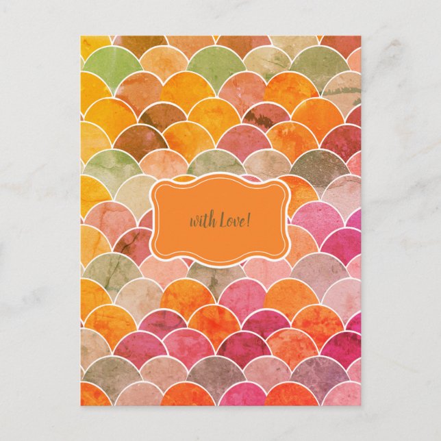 Fish Scale Pattern Venue Opening Postcard (Front)