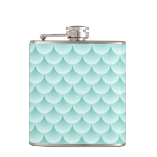 Fish Scales Pattern Hip Flask