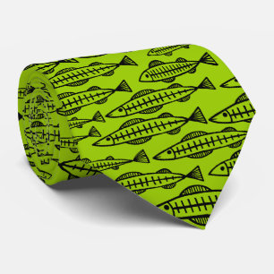 Fish School - Martian Green Tie