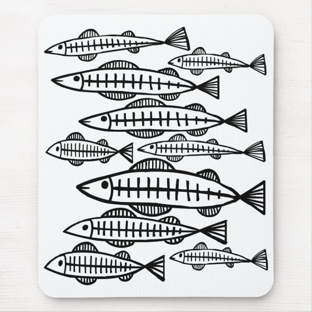 Fish School Mouse Mat (Front)