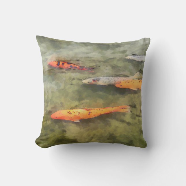 Fish - School Of Koi': Cushion (Front)