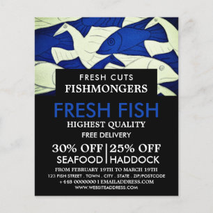 Fish & Seagulls, Fishmonger/Wife, Fish Market Flyer