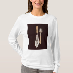 Fish-servers with carved ivory handles T-Shirt